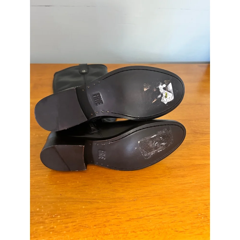 FRYE Melissa Button Leather Boots SZ 6 - Picture 5 of 11